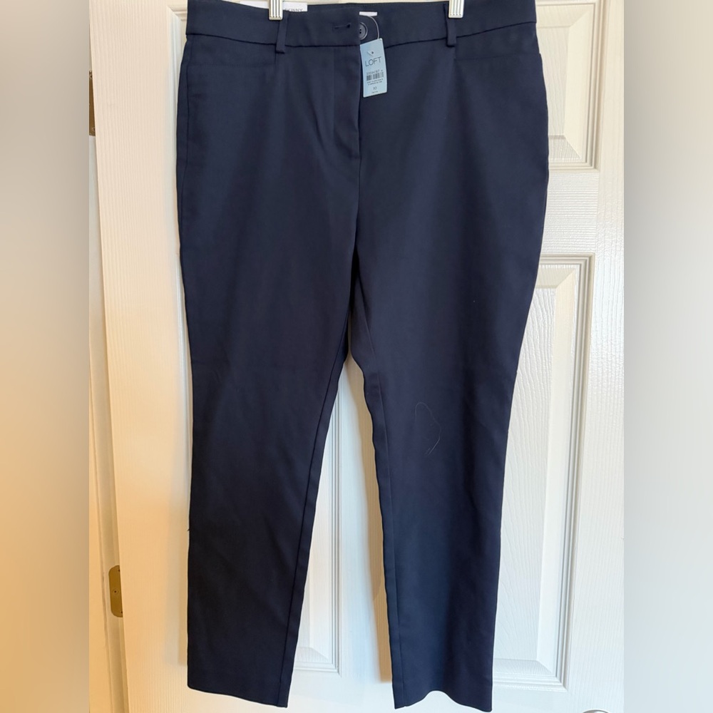 LOFT Dark Blue Sutton Skinny Pants